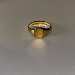New Gorjana sterling, silver, gold, plated, bespoke engravable Ring